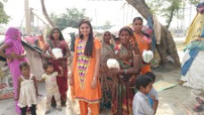 Shubhangi with Brick Kiln Women Workers on Diwali-2